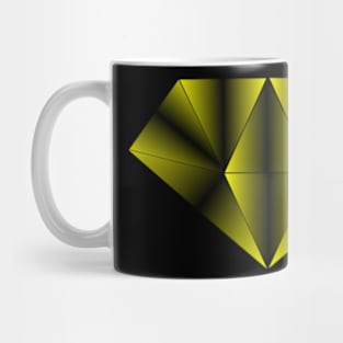 Golden geometric diamond Mug